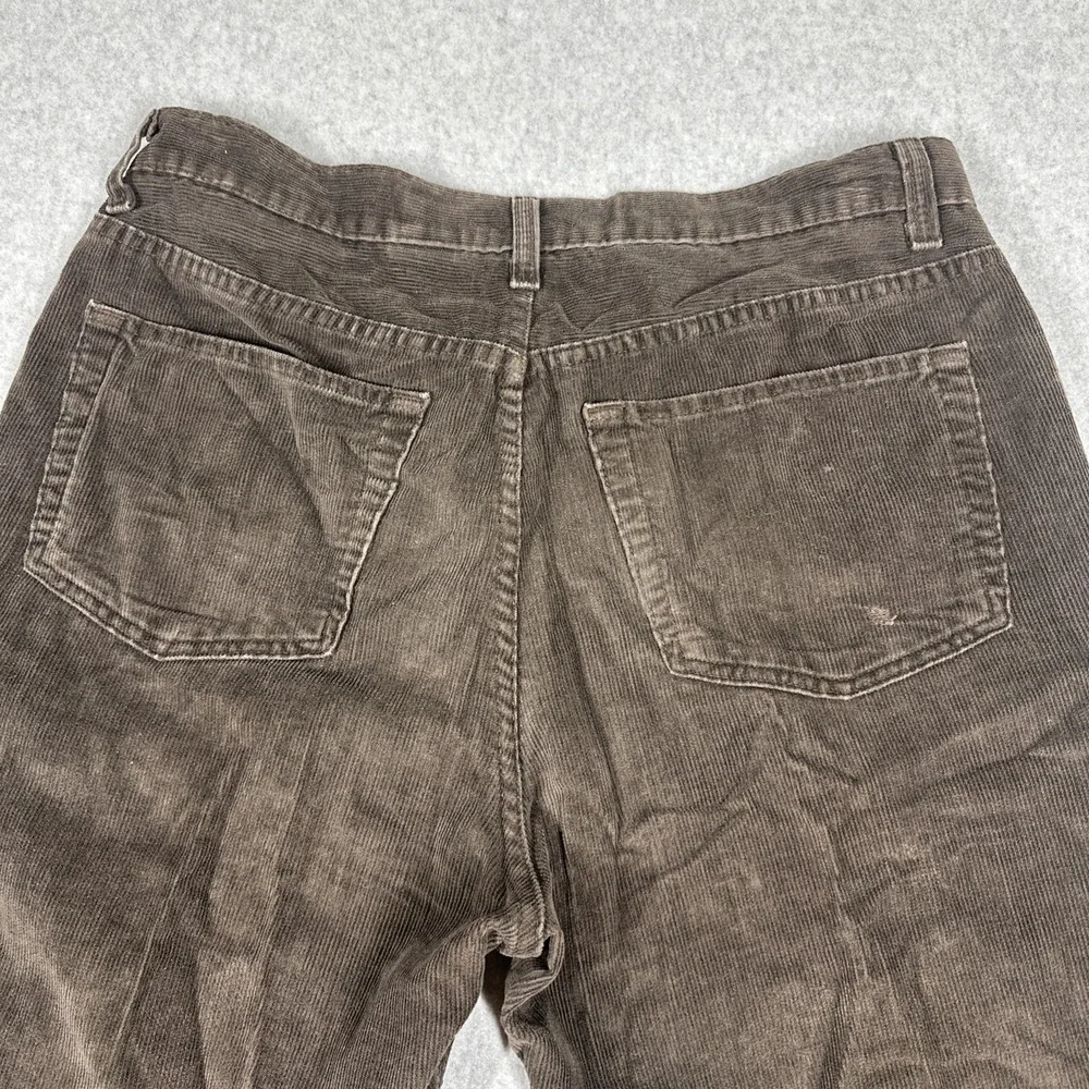 GAP Boot Fit Vintage Corduroy Pants Men's 35x30 Brown Grunge Retro 90s Made USA